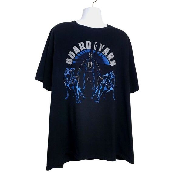 WWE Roman Reigns T-Shirt 3X Black "Guard The Yard" Pitbulls Tee Cotton Authentic - Picture 4 of 7